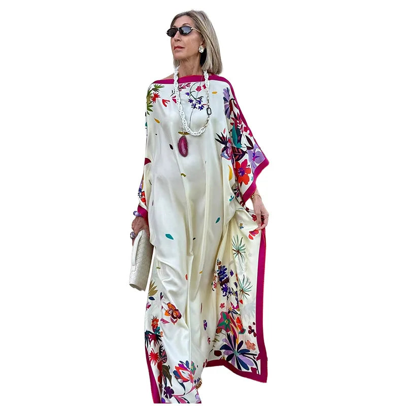 Vestidos Estampados para Mujer, Vestido Bohemio, Caftanes para Mujer, Moda 2026, Vestidos Holgados para Mujer, Vestido Maxi Elegante para la Playa