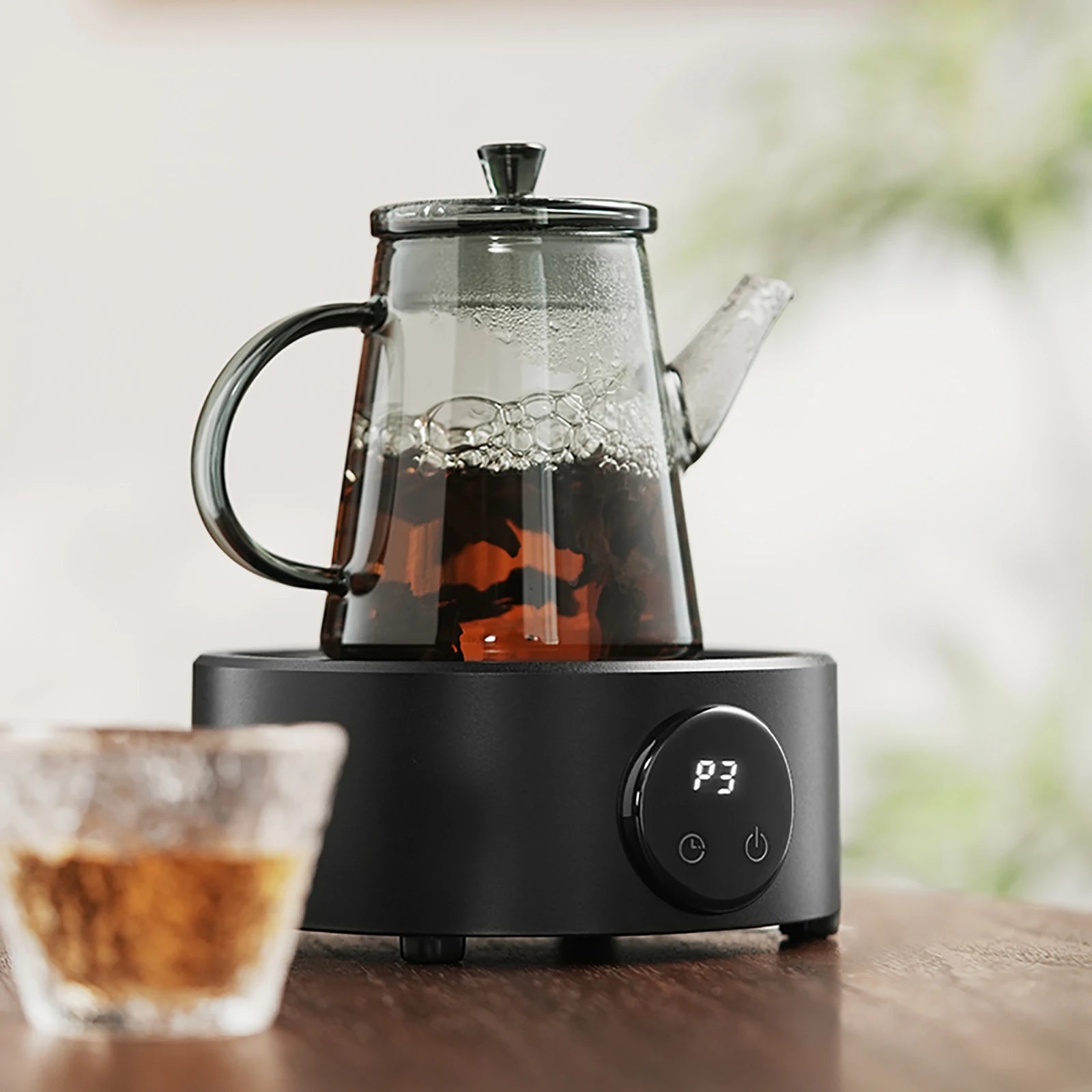 Mini estufa eléctrica de café de MHW-3BOMBER para olla Moka, mesa de cocina de cerámica de 800w, horno de calefacción de agua y leche, herramienta de café, uso en cocina y campamento