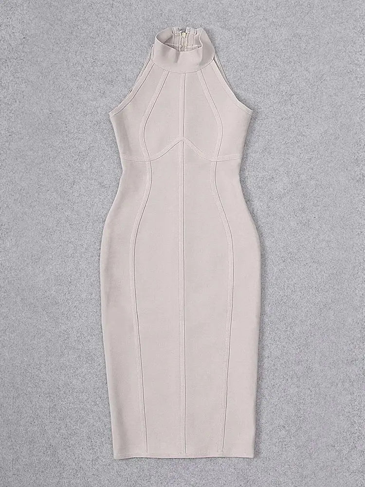 Vestido Sexy de verano para mujer, elegante, elástico, blanco, liso, ajustado, a la moda, para fiesta, XL, venta al por mayor, 2024