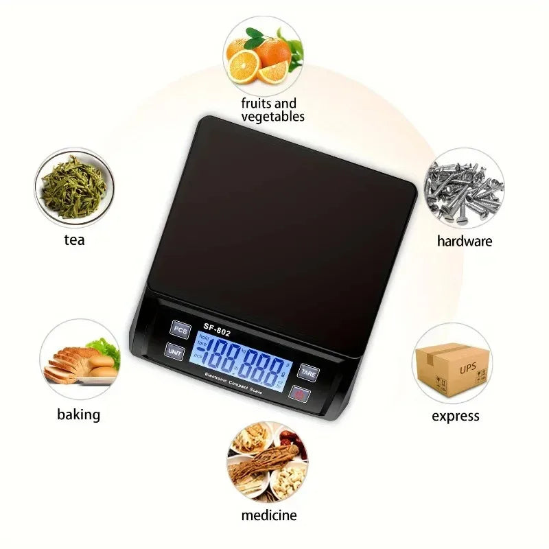 Báscula de cocina electrónica Digital de 30KG/1G, balanza electrónica para el hogar, balanza de peso, báscula de alimentos con báscula Digital LCD