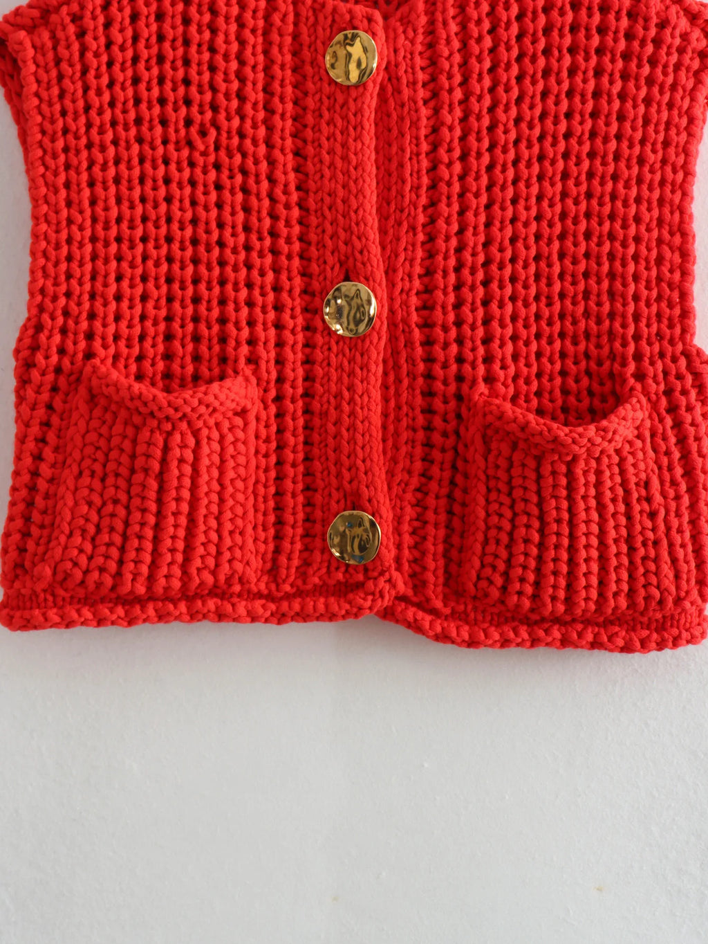 Suéter corto de moda coreana para mujer, chaleco informal holgado liso, suéter de punto con Cable, chaleco para mujer, Tops de diseñador de lujo