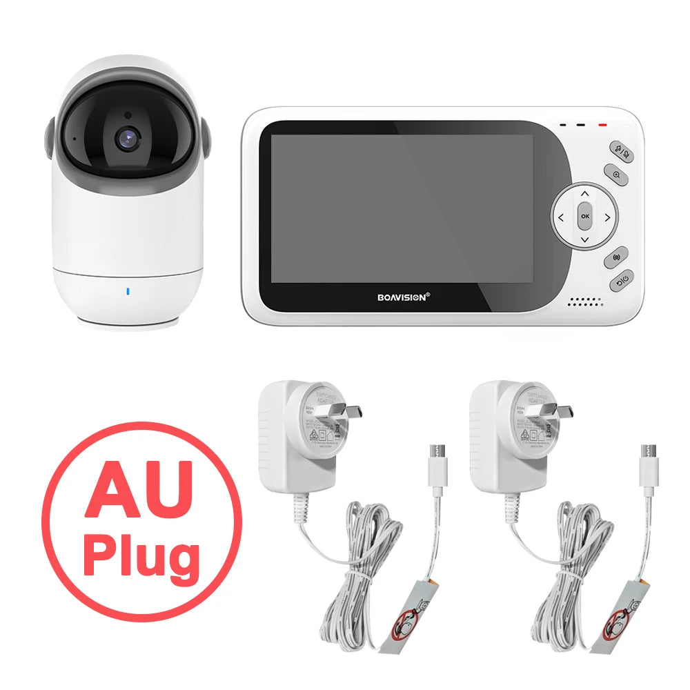 Monitor de vídeo para bebé de 4,3 pulgadas con cámara Pan Tilt 2,4G Audio bidireccional inalámbrico cámara de seguridad de visión nocturna niñera VB801