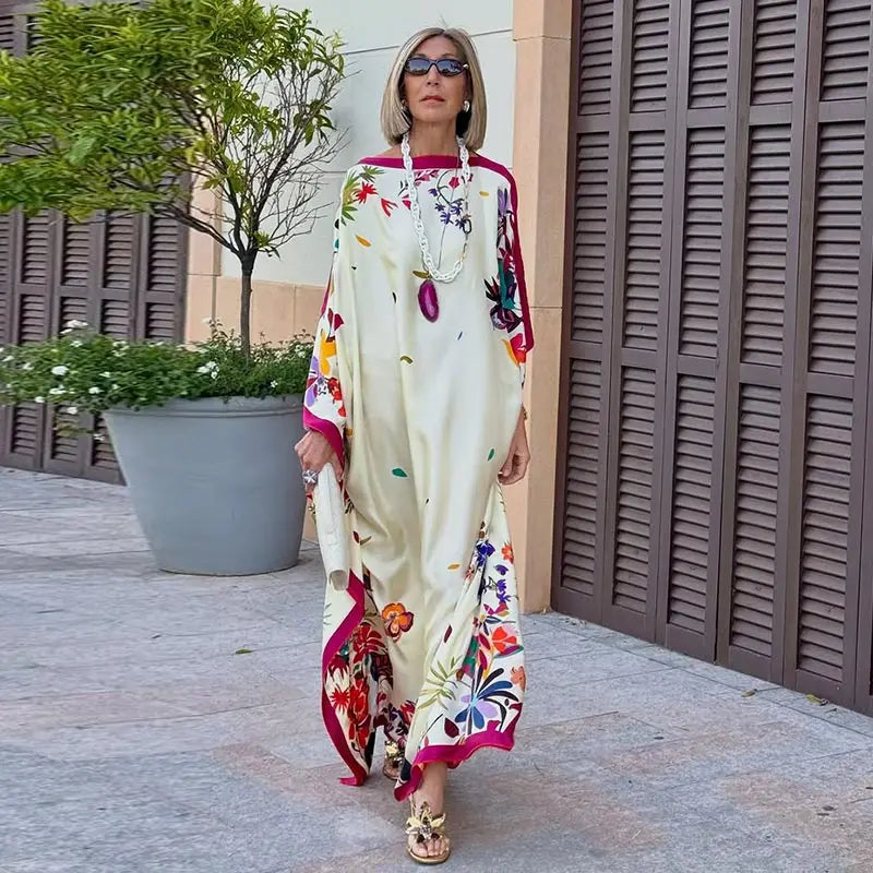 Vestidos Estampados para Mujer, Vestido Bohemio, Caftanes para Mujer, Moda 2026, Vestidos Holgados para Mujer, Vestido Maxi Elegante para la Playa