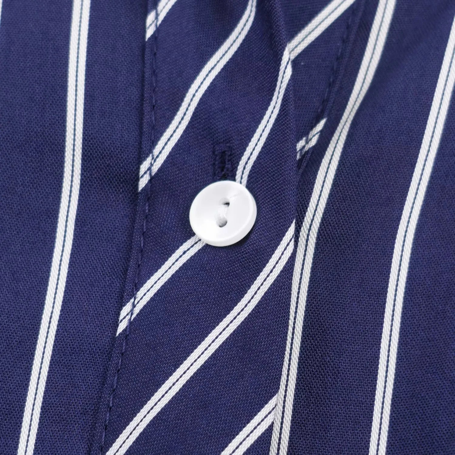 Camisa holgada a rayas para mujer, blusa informal de manga larga con cuello vuelto y botonadura sencilla, nuevas camisas de oficina de verano para mujer