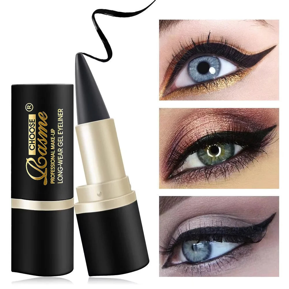 Delineador de ojos de textura cremosa, 1 recuento/2 recuentos, lápiz de muelle alto a prueba de sudor para colorear fácil, accesorios de maquillaje diario para mujeres