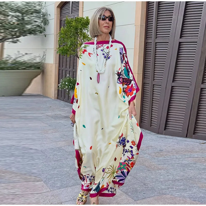 Vestidos Estampados para Mujer, Vestido Bohemio, Caftanes para Mujer, Moda 2026, Vestidos Holgados para Mujer, Vestido Maxi Elegante para la Playa