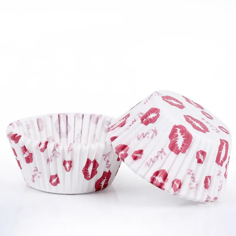 100 unids/pack pastel Muffin Cupcake vasos de papel caja de pastel Cupcake Liner cocina accesorios para hornear molde de pastel herramientas de decoración
