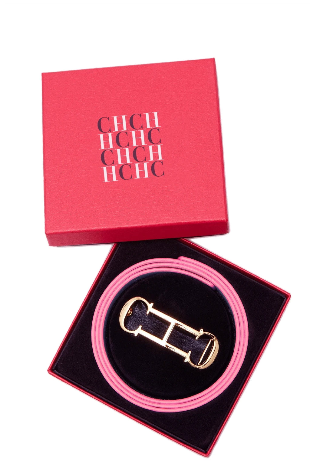 Cinturón de Cuero con Hebilla Metálica con Logotipo CH para Mujer, Cinturón de Moda de Lujo para Jeans, Vestidos y Uso Diario