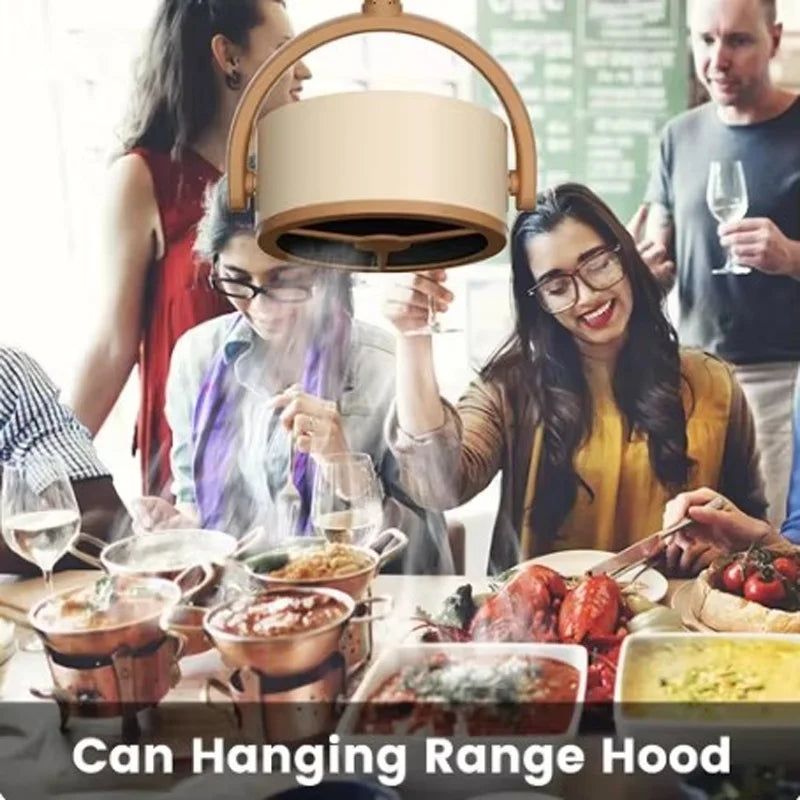 Campana Extractora eléctrica de escritorio, Mini extractor de aire portátil de alta potencia de succión con ángulo ajustable USB para barbacoa, olla caliente, electrodoméstico de cocina