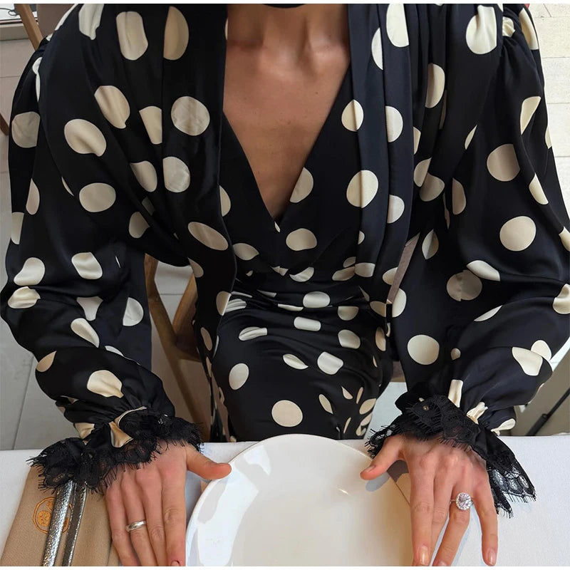 Conjunto de Falda y Top a Rayas para Mujer, Blusa Transparente con Cuello en V y Manga Corta, Faldas Holgadas, Primavera-Verano 2026, Atuendo Elegante para Dama