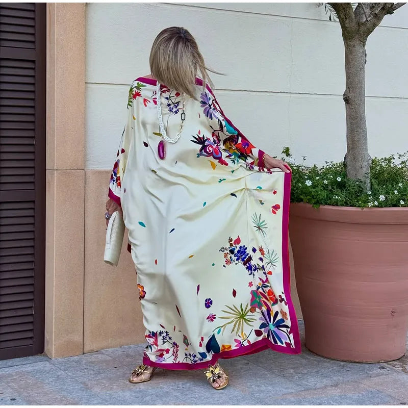 Vestidos Estampados para Mujer, Vestido Bohemio, Caftanes para Mujer, Moda 2026, Vestidos Holgados para Mujer, Vestido Maxi Elegante para la Playa